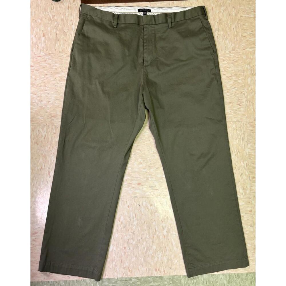 Banana Republic Emerson Straight Fit Chino Sz 42x32 Olive Green Cotton Preppy